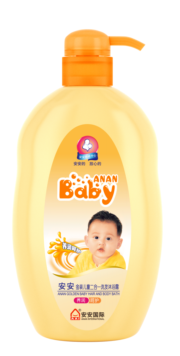 asiagame金装儿童二合一洗发沐浴露 养润呵护