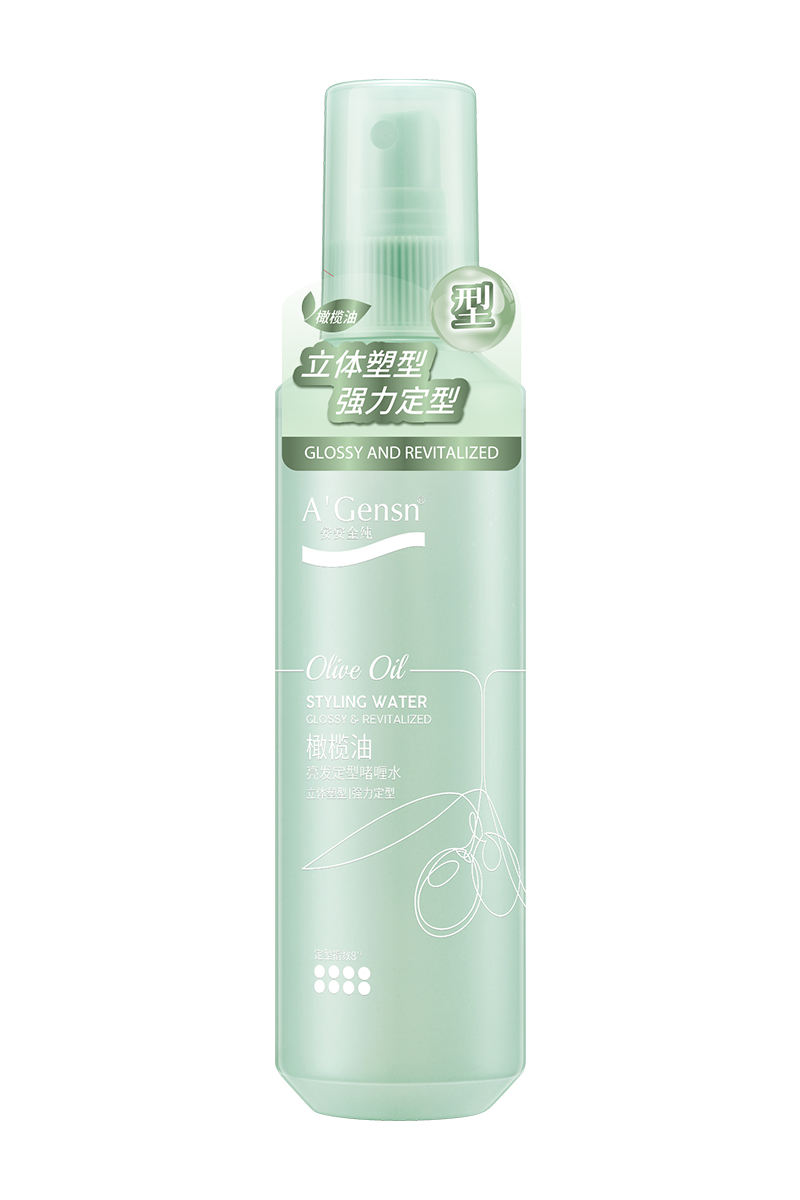 asiagame金纯橄榄油亮发定型啫喱水